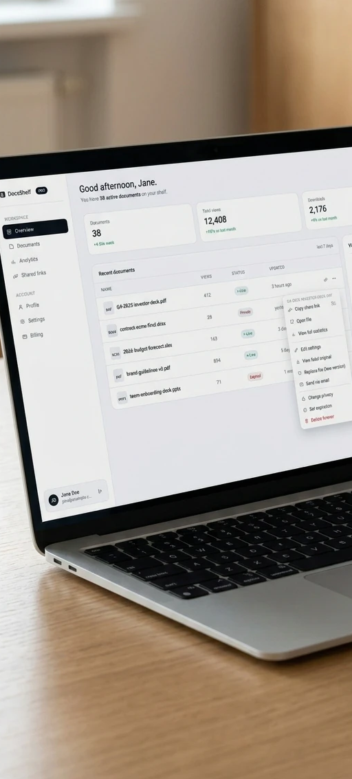 DockLocker.io platform — upload and share documents online with permanent file links